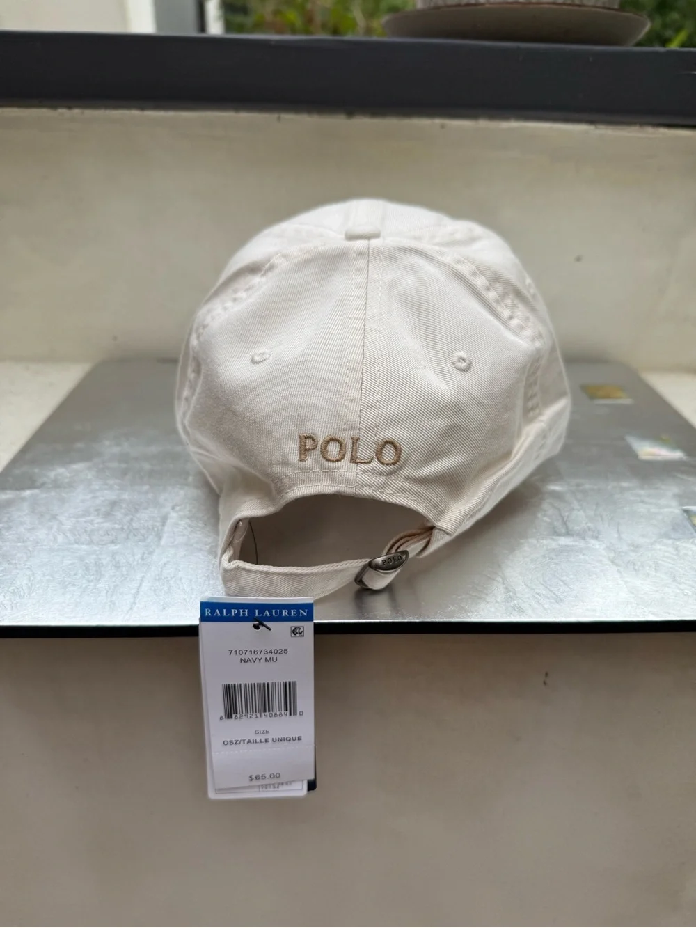 Polo by Ralph Lauren Off White Classic Baseball Cap